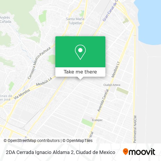 Mapa de 2DA Cerrada Ignacio Aldama 2