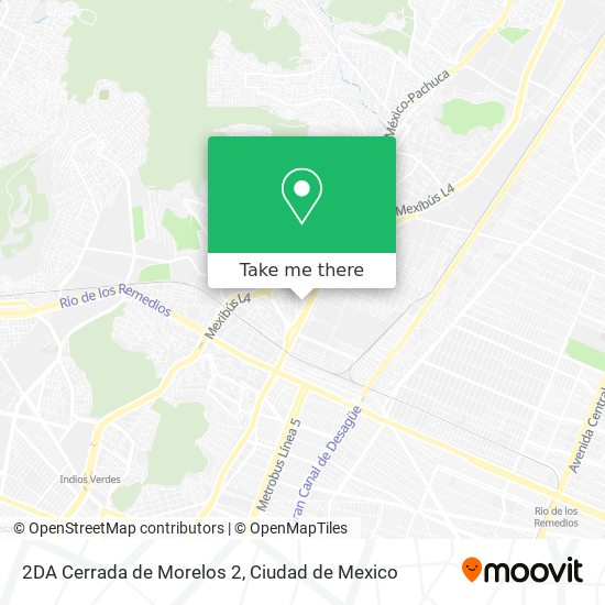 Mapa de 2DA Cerrada de Morelos 2