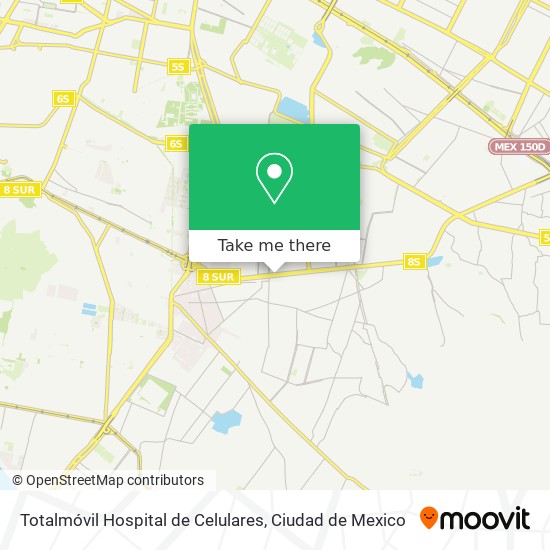 Mapa de Totalmóvil Hospital de Celulares