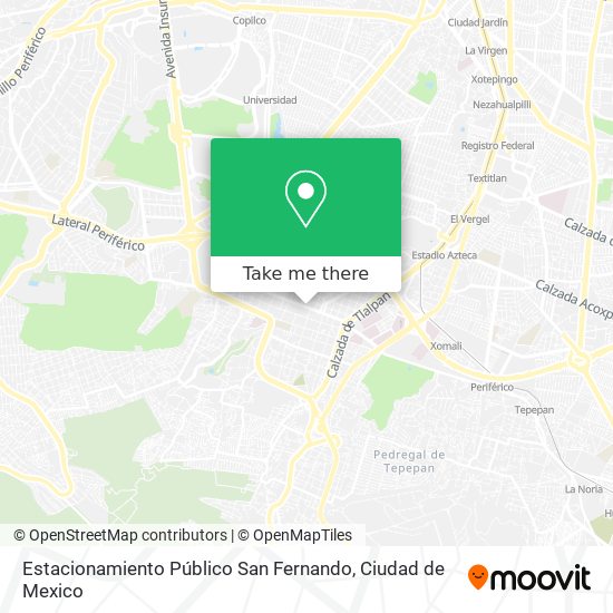 Mapa de Estacionamiento Público San Fernando