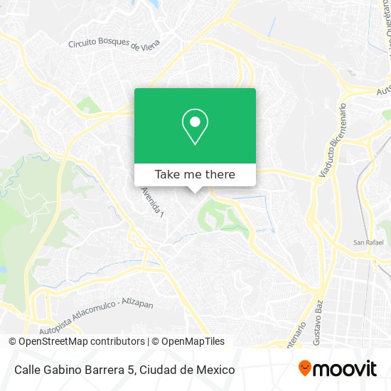 Mapa de Calle Gabino Barrera 5