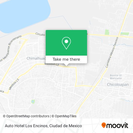 Auto Hotel Los Encinos map