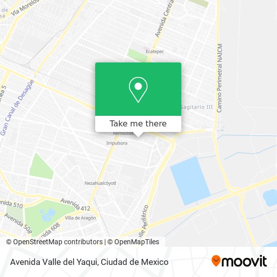 Avenida Valle del Yaqui map