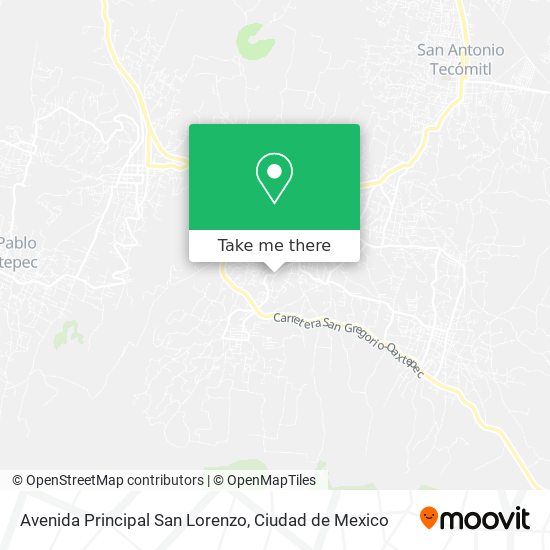 Avenida Principal San Lorenzo map