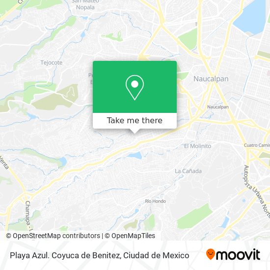 Mapa de Playa Azul. Coyuca de Benitez