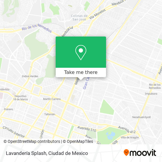 Lavandería Splash map