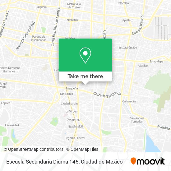 Mapa de Escuela Secundaria Diurna 145