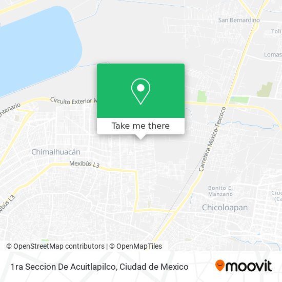 1ra Seccion De Acuitlapilco map