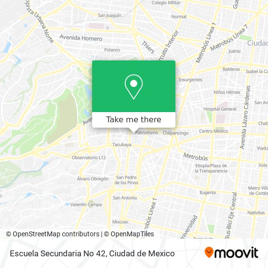 Escuela Secundaria No 42 map