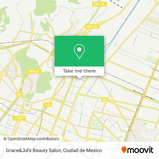 Mapa de Grace&Jul's Beauty Salon