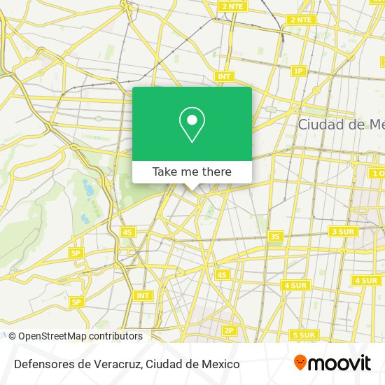 Defensores de Veracruz map