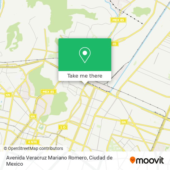 Avenida Veracruz Mariano Romero map