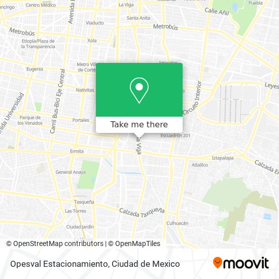 Opesval Estacionamiento map