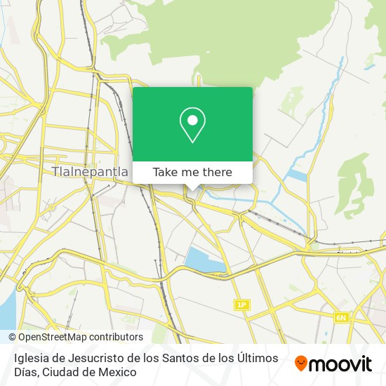 Mapa de Iglesia de Jesucristo de los Santos de los Últimos Días