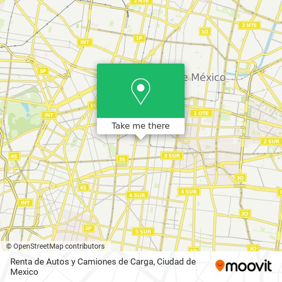 Renta de Autos y Camiones de Carga map