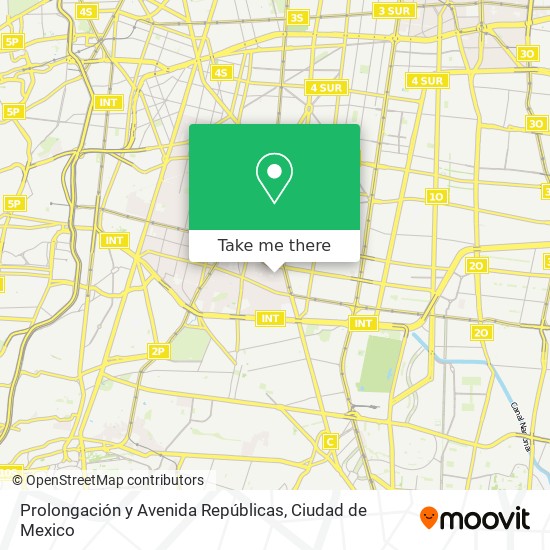 Prolongación y Avenida Repúblicas map