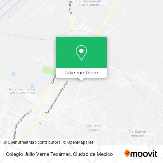 Colegio Julio Verne Tecámac map