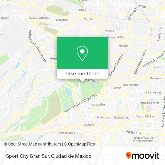 Mapa de Sport City Gran Sur