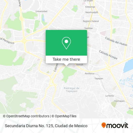 Mapa de Secundaria Diurna No. 125