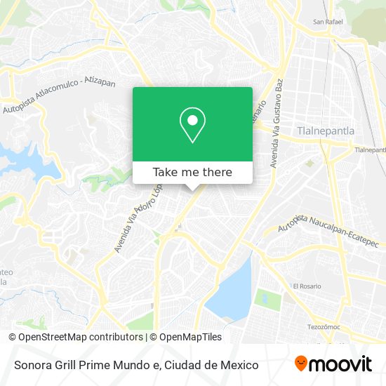 Sonora Grill Prime Mundo e map