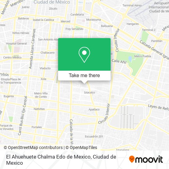 El Ahuehuete Chalma Edo de Mexico map