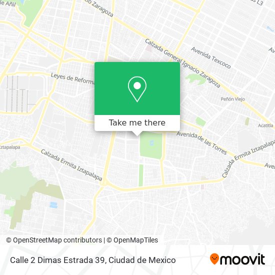 Mapa de Calle 2 Dimas Estrada 39