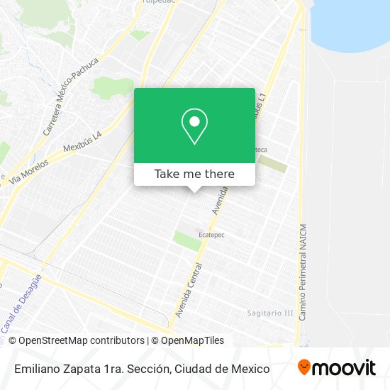 Mapa de Emiliano Zapata 1ra. Sección