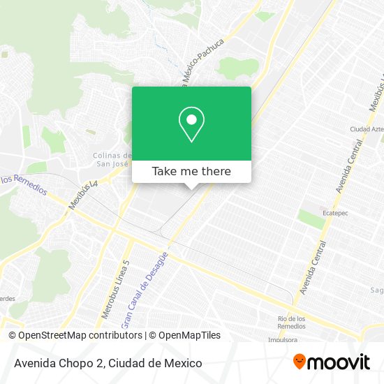 Mapa de Avenida Chopo 2