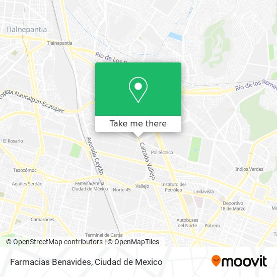 Farmacias Benavides map