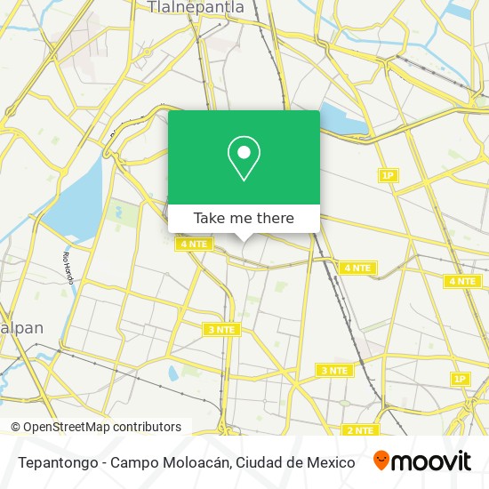 Tepantongo - Campo Moloacán map