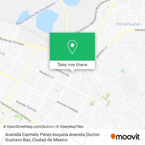 Mapa de Avenida Carmelo Pérez esquina Avenida Doctor Gustavo Baz