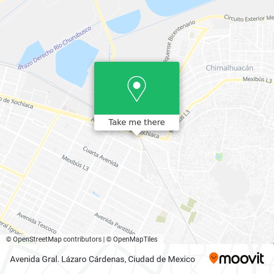 Mapa de Avenida Gral. Lázaro Cárdenas