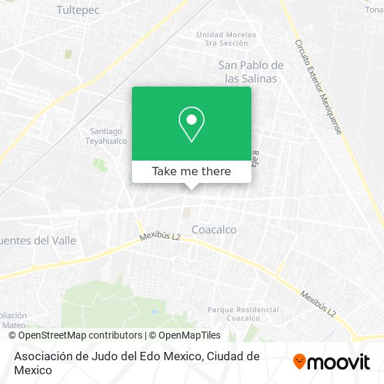 Asociación de Judo del Edo Mexico map