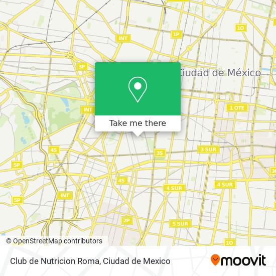 Club de Nutricion Roma map