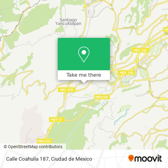 Calle Coahuila 187 map