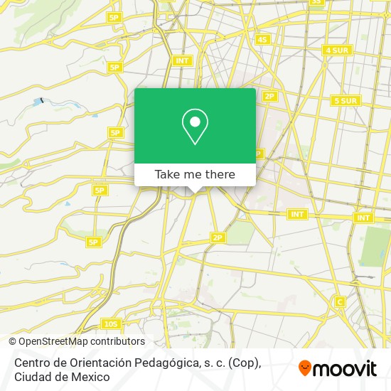 Centro de Orientación Pedagógica, s. c. (Cop) map