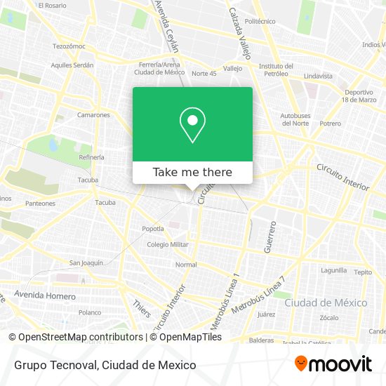 Grupo Tecnoval map