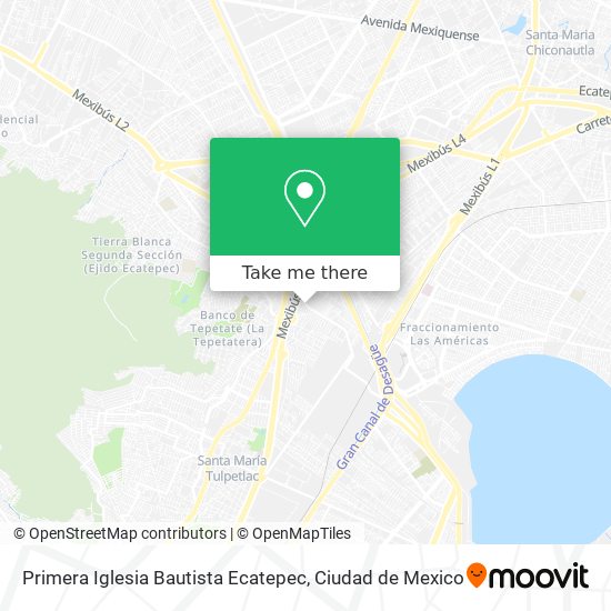 Mapa de Primera Iglesia Bautista Ecatepec