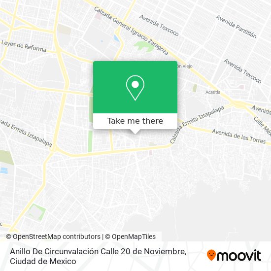 Mapa de Anillo De Circunvalación Calle 20 de Noviembre