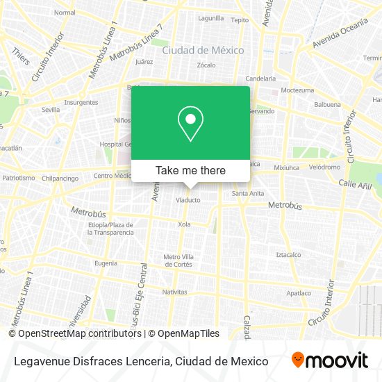 Legavenue Disfraces Lenceria map