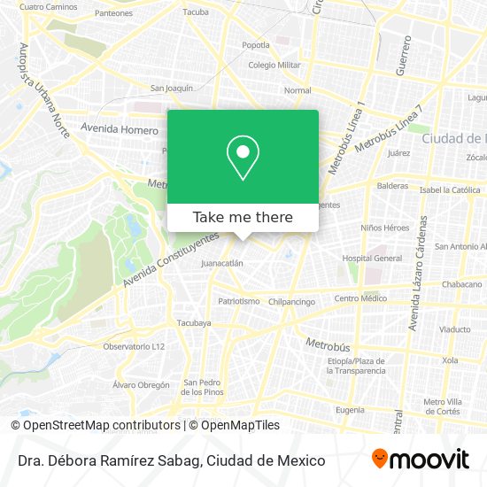 Mapa de Dra. Débora Ramírez Sabag