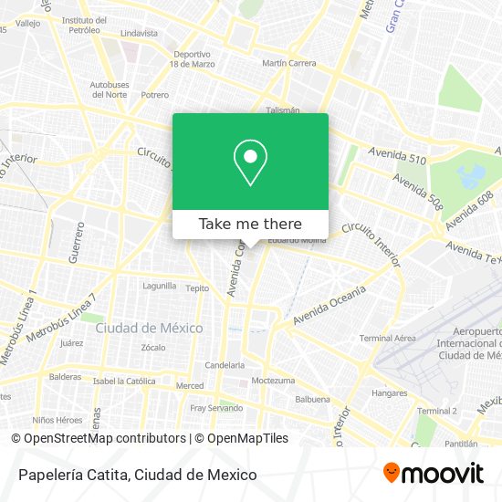 Papelería Catita map