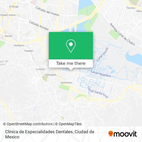 Mapa de Clínica de Especialidades Dentales