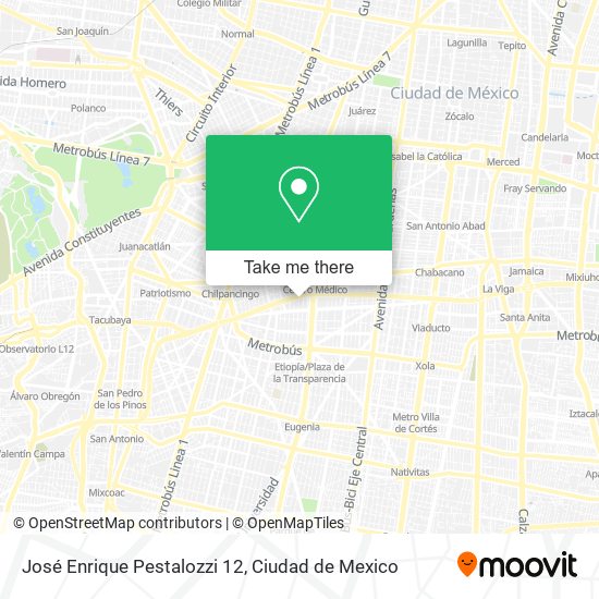 José Enrique Pestalozzi 12 map