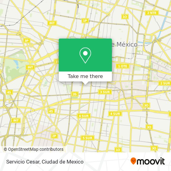 Servicio Cesar map