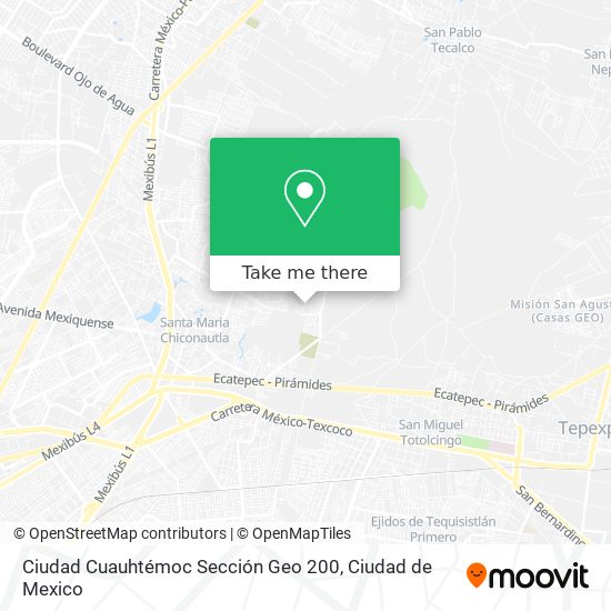 Mapa de Ciudad Cuauhtémoc Sección Geo 200