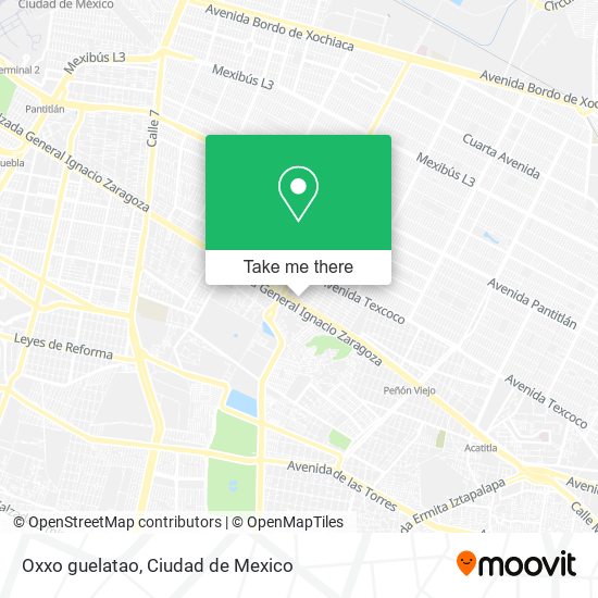 Mapa de Oxxo guelatao