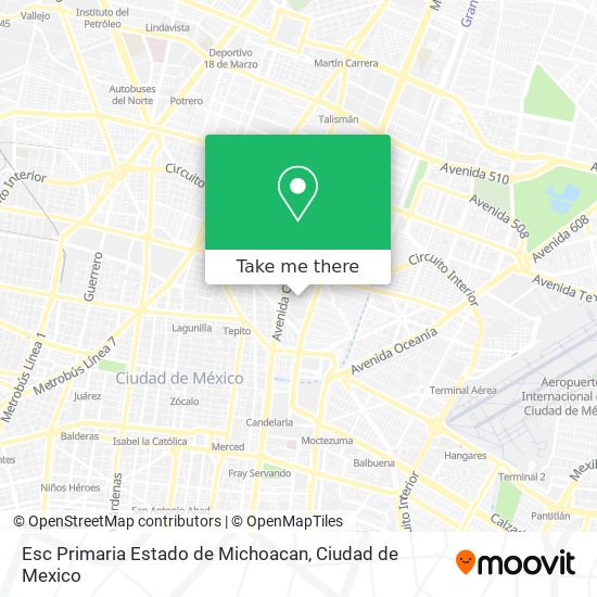 Esc Primaria Estado de Michoacan map
