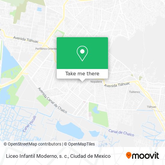 Mapa de Liceo Infantil Moderno, s. c.