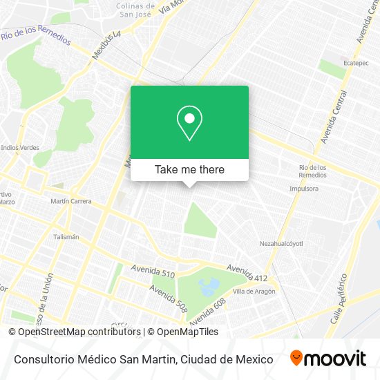 Mapa de Consultorio Médico San Martin
